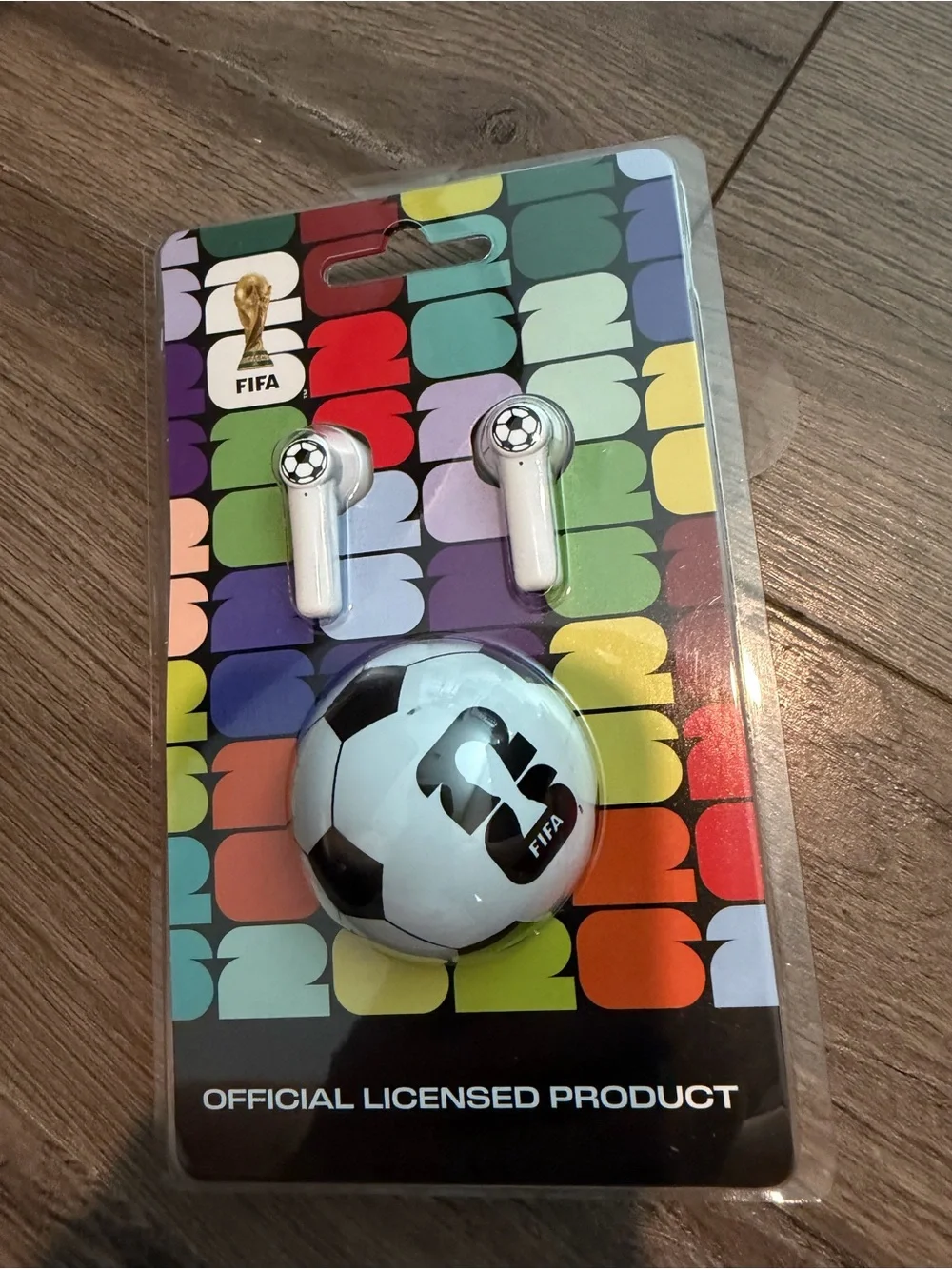FIFA World Cup 2026 Earbuds with Soccer Ball Charging Case